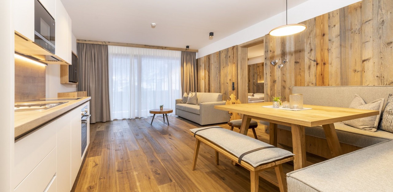 Apartment type A Deluxe in the Central Family Hotel in Flachau
